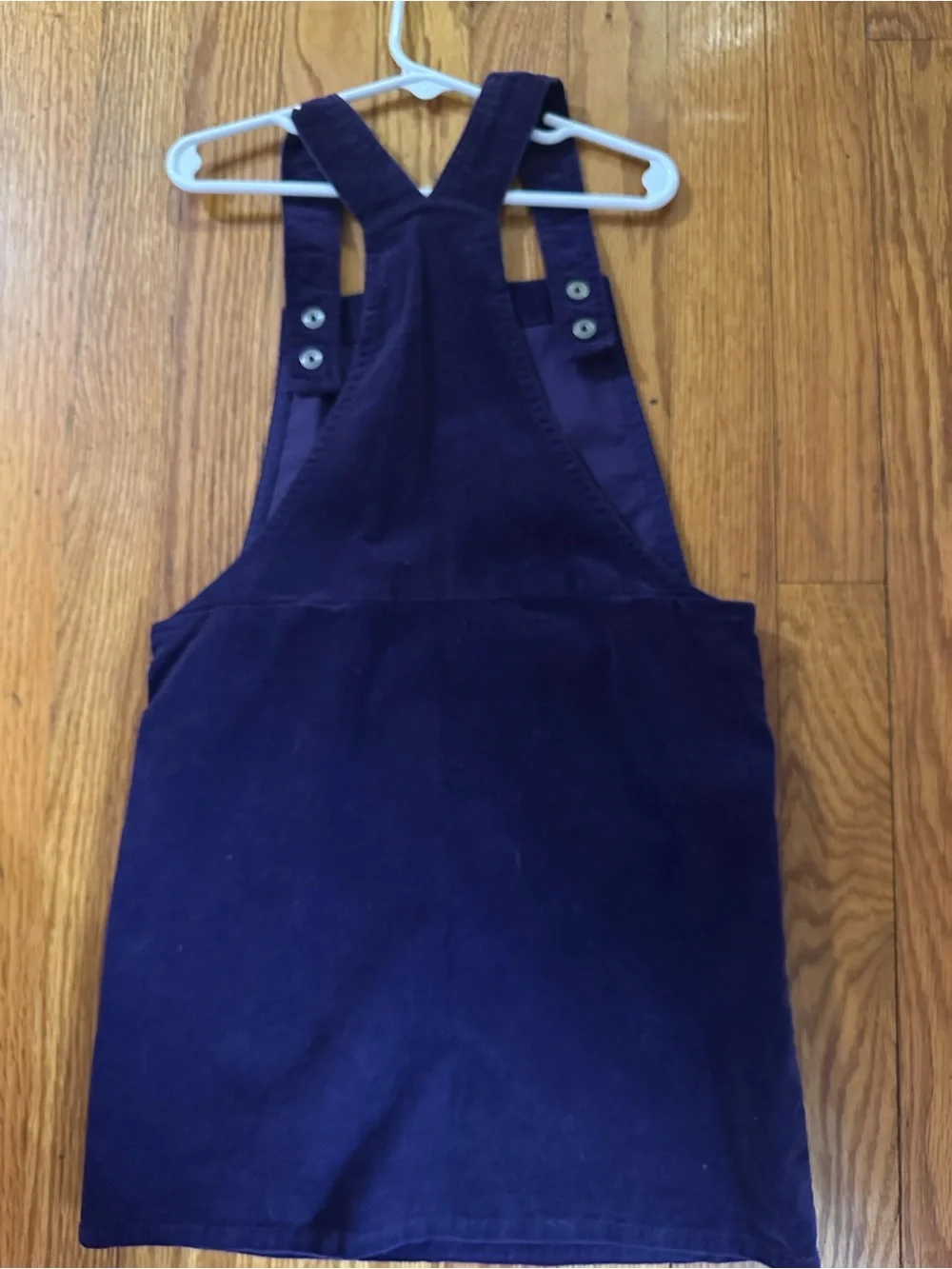 Gymboree dark purple Corduroy Overall Dress with Pink Owl Pockets